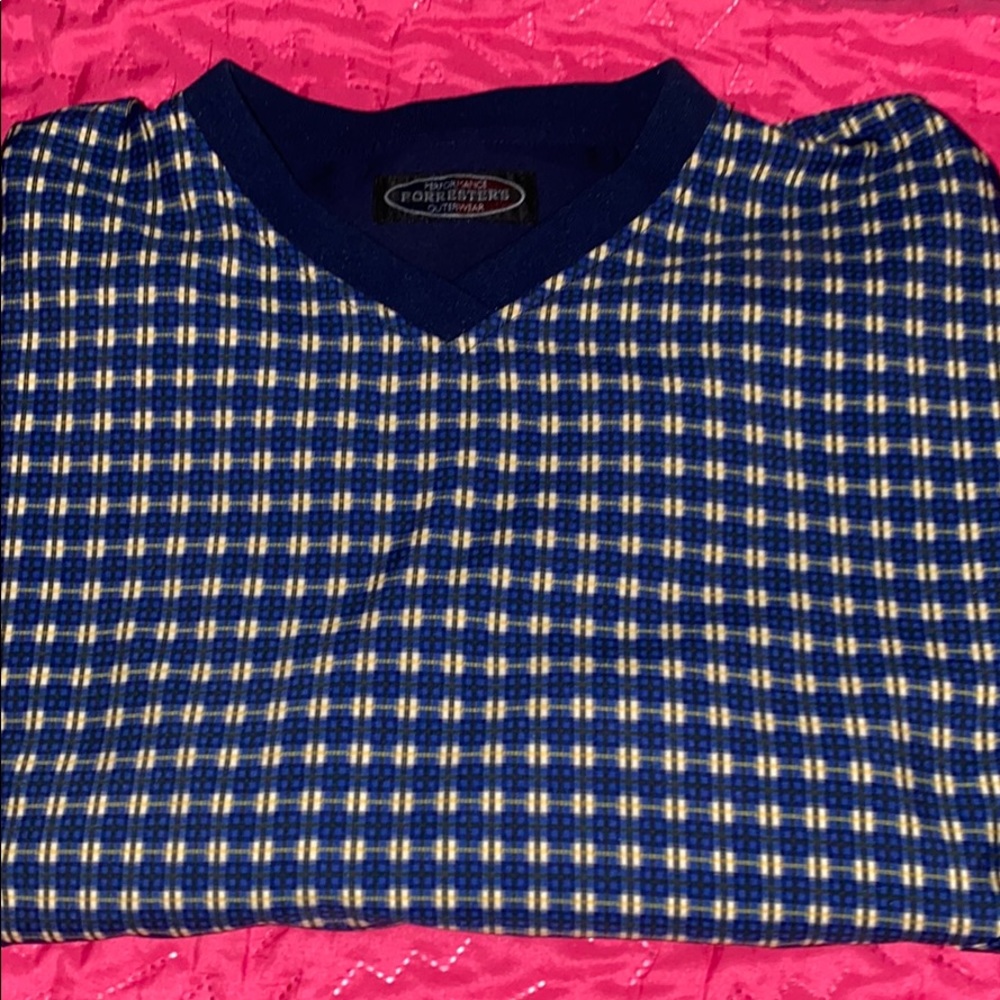 Forrester’s sweater reversible